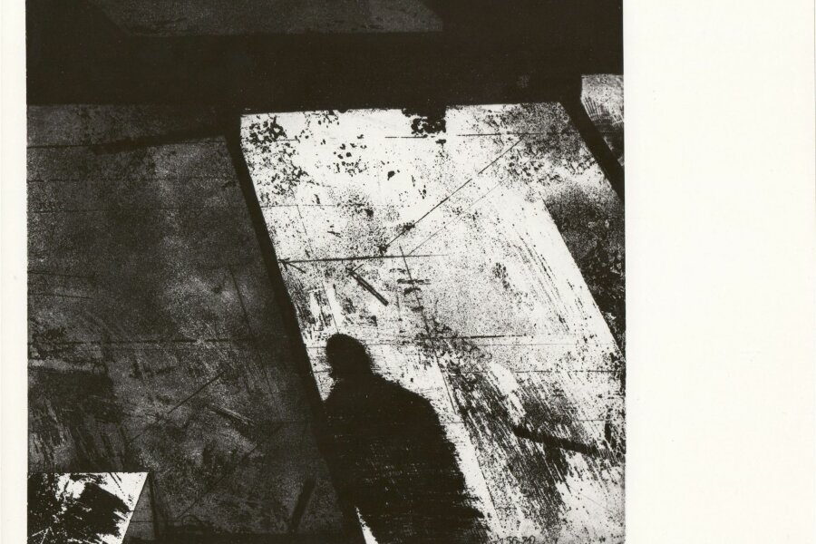 Luboš Dušek, Der Schatten, lept, 45 x 30, foto: Miloš Klimeš